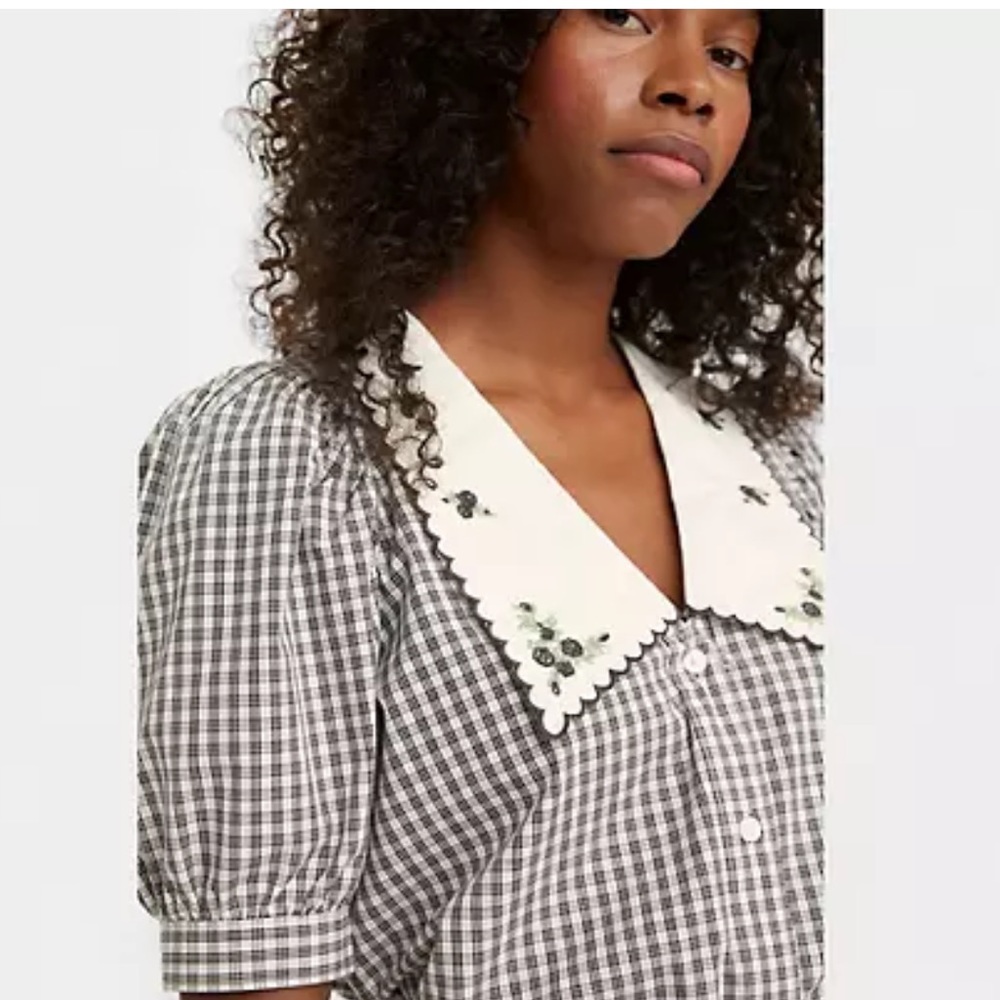 LEVI’S STATEMENT COLOR COTTAGE CORE BLOUSE SZ LRG